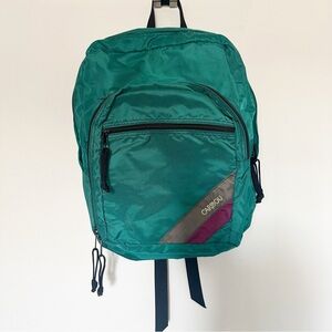 Vintage CARIBOU Teal Backpack unisex mountaineering retro